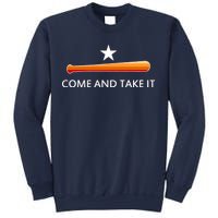 Come and Take It Houston Vintage Baseball Bat Flag Sweatshirt