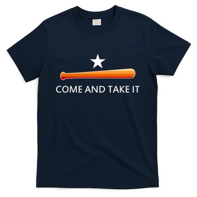 Come and Take It Houston Vintage Baseball Bat Flag T-Shirt