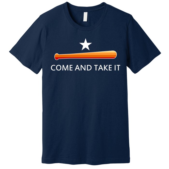 Come and Take It Houston Vintage Baseball Bat Flag Premium T-Shirt