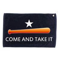 Come and Take It Houston Vintage Baseball Bat Flag Grommeted Golf Towel