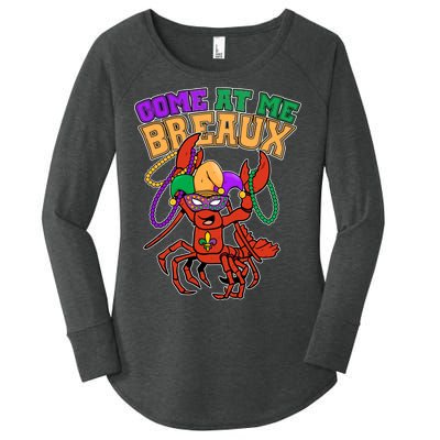 Come At Me Breaux Mardi Gras Crawfish Women's Perfect Tri Tunic Long Sleeve Shirt