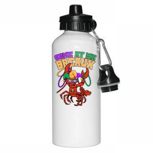 Come At Me Breaux Mardi Gras Crawfish Aluminum Water Bottle