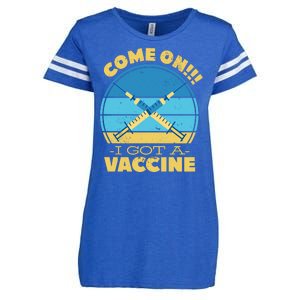 Come On I Got A Vaccine Enza Ladies Jersey Football T-Shirt