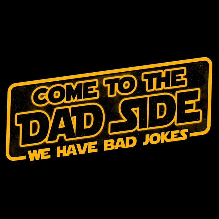 Come To The Dad Side We Have Bad Jokes USA-Made Doggie Bandana