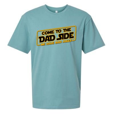 Come To The Dad Side We Have Bad Jokes Sueded Cloud Jersey T-Shirt