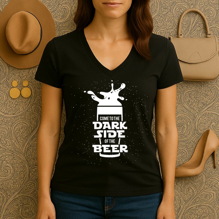 Come To The Dark Side Of The Beer Women's V-Neck T-Shirt