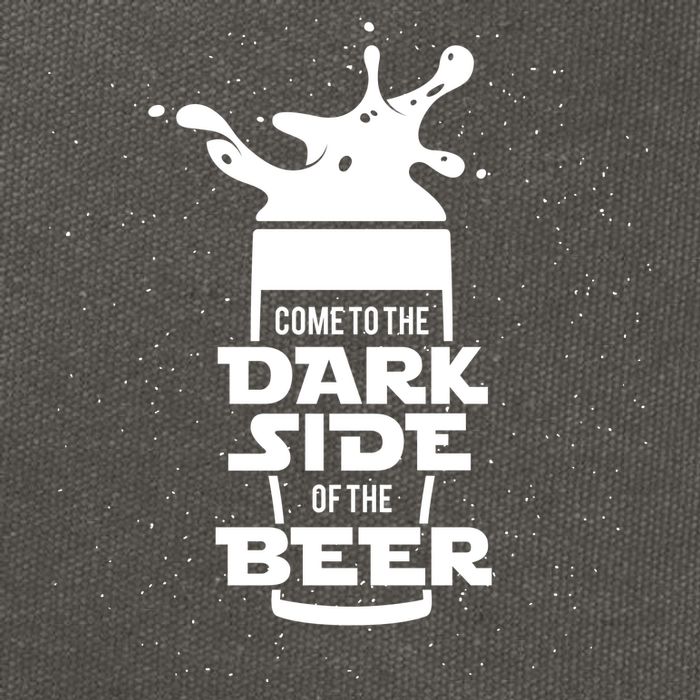 Come To The Dark Side Of The Beer Cotton Canvas Backpack