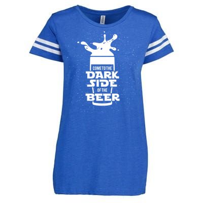 Come To The Dark Side Of The Beer Enza Ladies Jersey Football T-Shirt