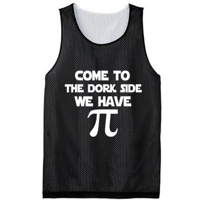 Come To The Dork Side We Have Pi Mesh Reversible Basketball Jersey Tank