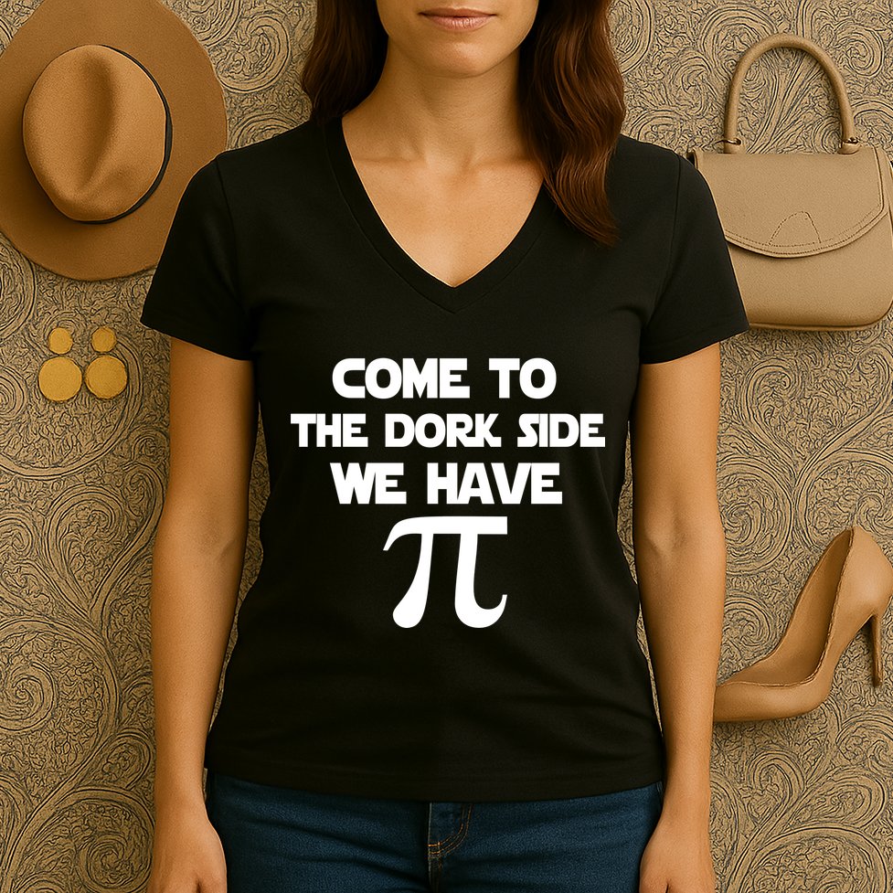 Come To The Dork Side We Have Pi Women's V-Neck T-Shirt