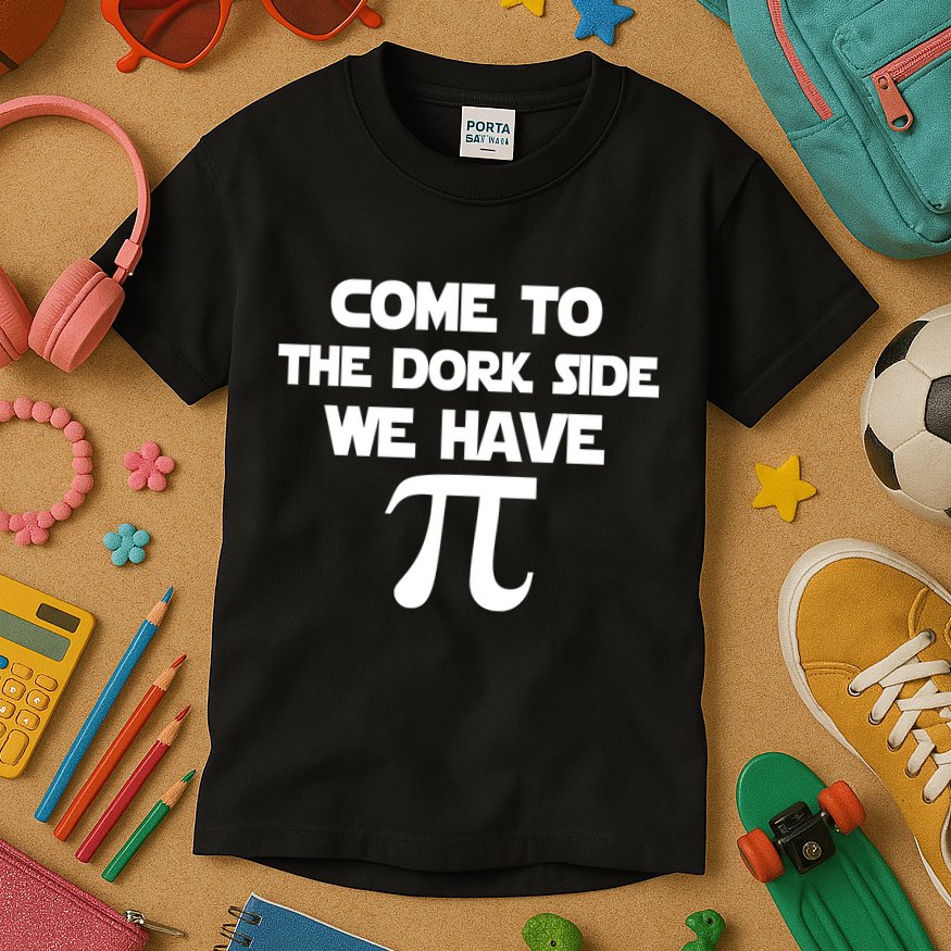 Come To The Dork Side We Have Pi Kids T-Shirt