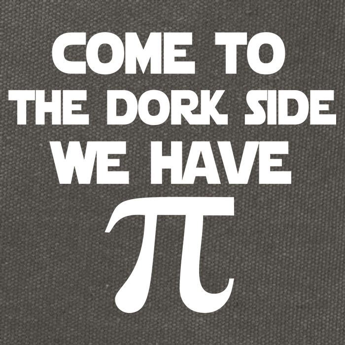 Come To The Dork Side We Have Pi Cotton Canvas Backpack