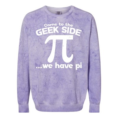 Come To The Geek Side We Have Pi 3.14 Pi Day March 14 Colorblast Crewneck Sweatshirt