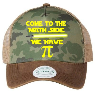 Come To The Math Side We Have Pi Legacy Tie Dye Trucker Hat