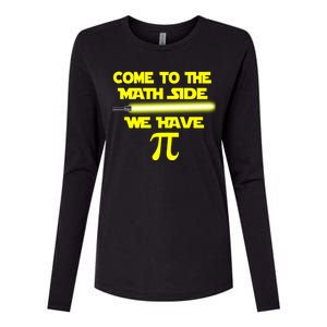 Come To The Math Side We Have Pi Womens Cotton Relaxed Long Sleeve T-Shirt