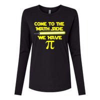 Come To The Math Side We Have Pi Womens Cotton Relaxed Long Sleeve T-Shirt