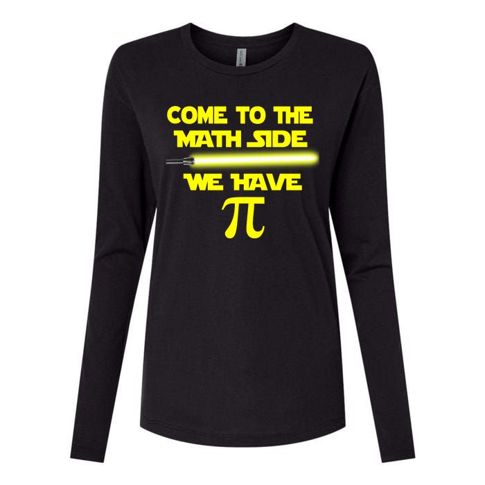 Come To The Math Side We Have Pi Womens Cotton Relaxed Long Sleeve T-Shirt