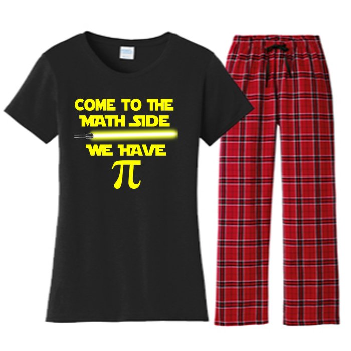 Come To The Math Side We Have Pi Women's Flannel Pajama Set