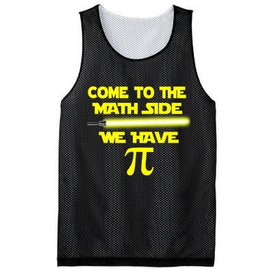 Come To The Math Side We Have Pi Mesh Reversible Basketball Jersey Tank