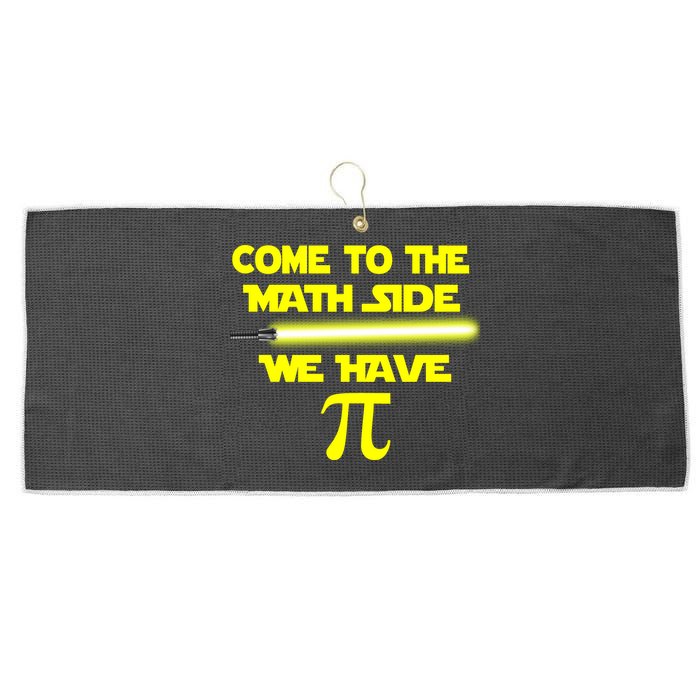 Come To The Math Side We Have Pi Large Microfiber Waffle Golf Towel