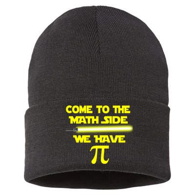 Come To The Math Side We Have Pi Sustainable Knit Beanie