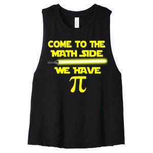 Come To The Math Side We Have Pi Women's Racerback Cropped Tank