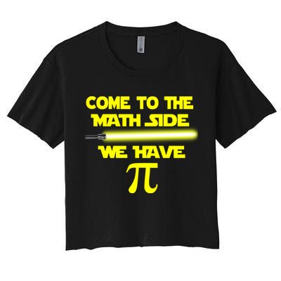 Come To The Math Side We Have Pi Crop Top