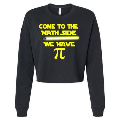 Come To The Math Side We Have Pi Cropped Pullover Crew