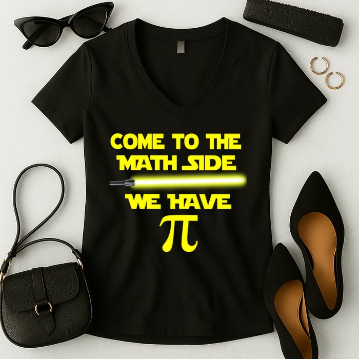 Come To The Math Side We Have Pi Women's V-Neck T-Shirt