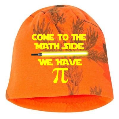 Come To The Math Side We Have Pi Kati - Camo Knit Beanie