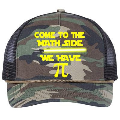 Come To The Math Side We Have Pi Retro Rope Trucker Hat Cap