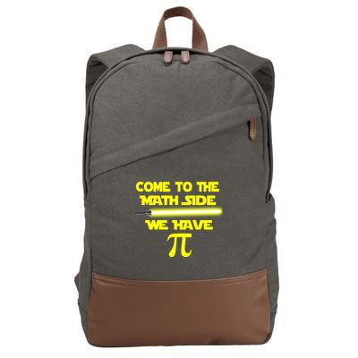Come To The Math Side We Have Pi Cotton Canvas Backpack