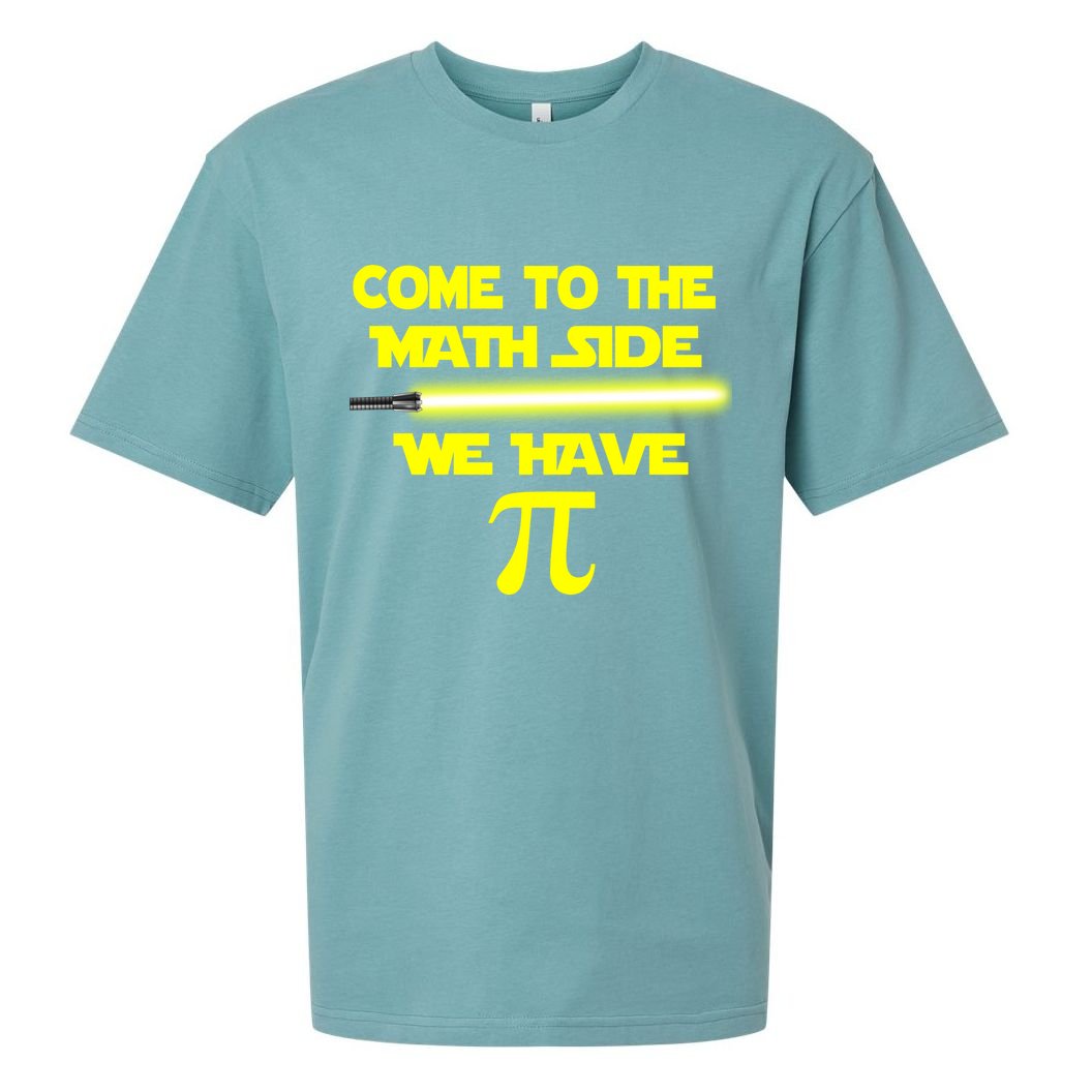 Come To The Math Side We Have Pi Sueded Cloud Jersey T-Shirt