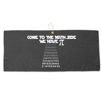 Come To The Math Side We Have Pi 3.14 Large Microfiber Waffle Golf Towel