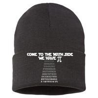 Come To The Math Side We Have Pi 3.14 Sustainable Knit Beanie