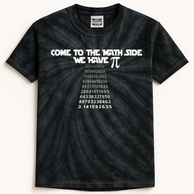 Come To The Math Side We Have Pi 3.14 Kids Tie-Dye T-Shirt