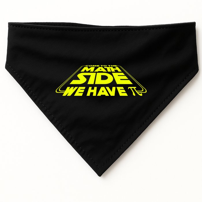 Come To The Math Side We Have Pi Day 3.14 USA-Made Doggie Bandana