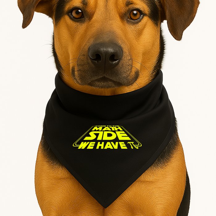 Come To The Math Side We Have Pi Day 3.14 USA-Made Doggie Bandana