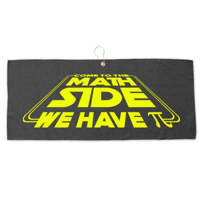 Come To The Math Side We Have Pi Day 3.14 Large Microfiber Waffle Golf Towel