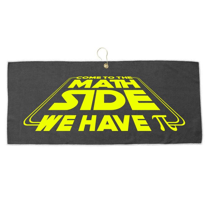 Come To The Math Side We Have Pi Day 3.14 Large Microfiber Waffle Golf Towel