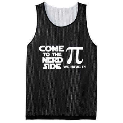 Come To The Nerd Side We Have Pi Mesh Reversible Basketball Jersey Tank