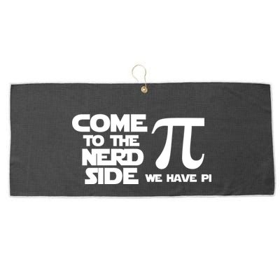 Come To The Nerd Side We Have Pi Large Microfiber Waffle Golf Towel