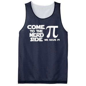 Come To The Nerd Side We Have Pi Mesh Reversible Basketball Jersey Tank