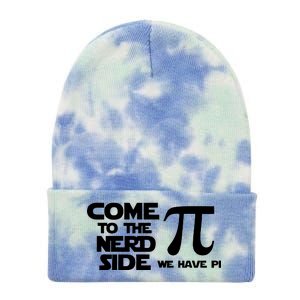 Come To The Nerd Side We Have Pi Tie Dye 12in Knit Beanie