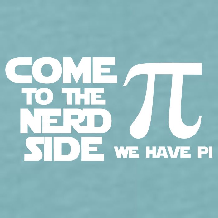 Come To The Nerd Side We Have Pi Sueded Cloud Jersey T-Shirt