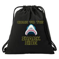 Come To The Shark Side Drawstring Bag