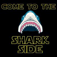Come To The Shark Side Drawstring Bag