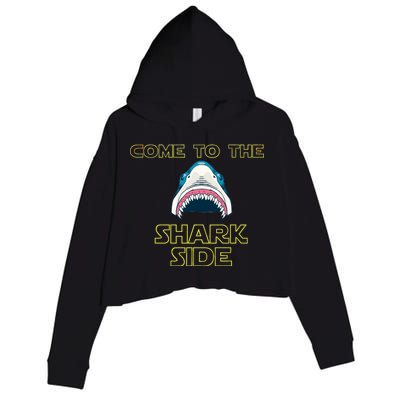 Come To The Shark Side Crop Fleece Hoodie