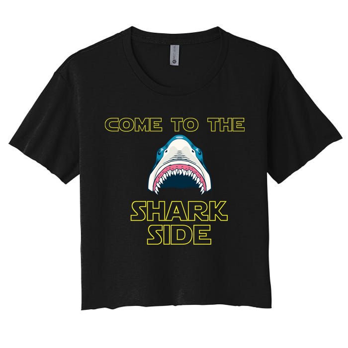 Come To The Shark Side Women's Crop Top Tee