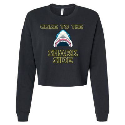 Come To The Shark Side Cropped Pullover Crew